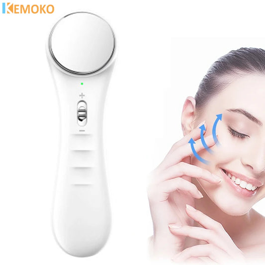 Electric Facial Beauty Device Ultrasonic Ionic Face Cleaner Anti-aging Machine High Frequency Wrinkle Removal Skin Lift Massager