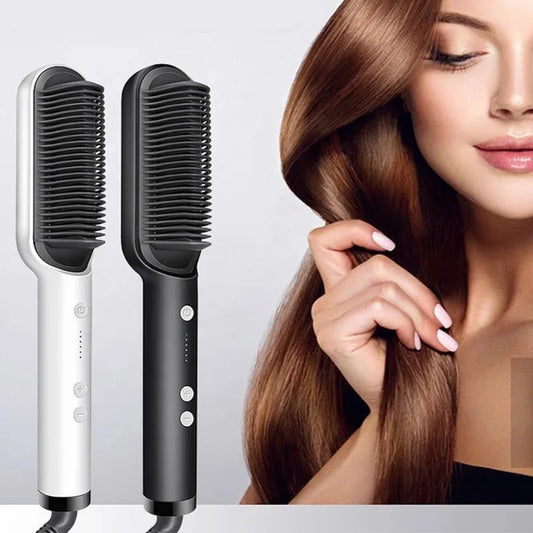 Professional Hair Tyling Tools Salon Steam Styler Hot Mist Nourish Hair Care Water Tank Steam Hair Straightener Brush