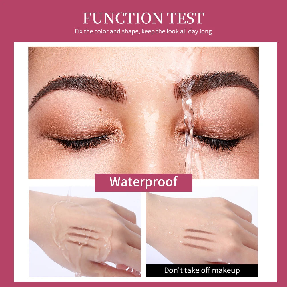QIBEST Eyebrow gel Transparent Brows Wax Waterproof Long-Lasting With 3D Brush Brow Styling Soap For Eyebrows Women's Cosmetics