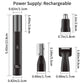 3 in 1 Electric Nose Ear Hair Trimmer Painless Rechargeable Eyebrow Beard Hair Clipper Shaver Nose Hair Trimmer