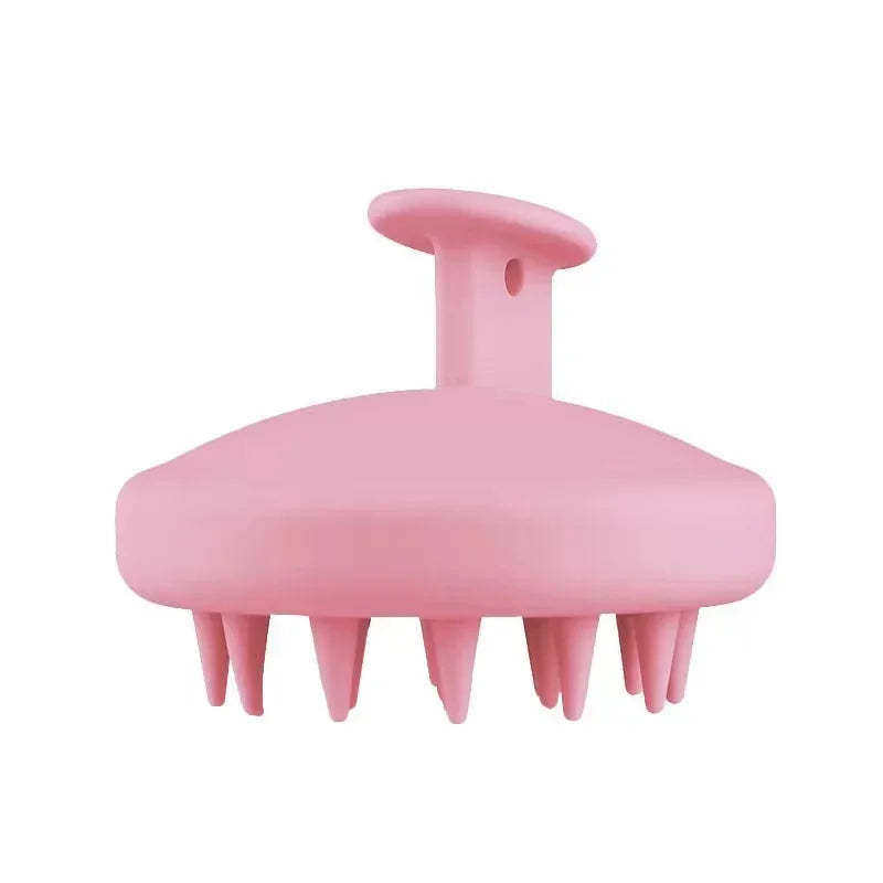 Full Silicone Scalp Massage Shampoo Brush,Head Scrubber with Soft Bristles,Women/Children Hair Comb Hairbrush