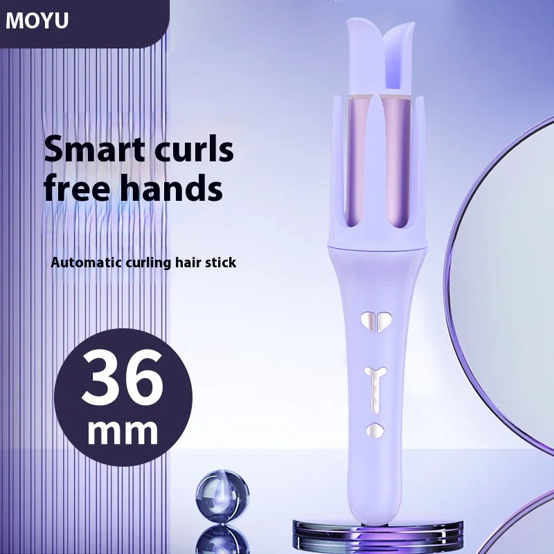 2 in 1 Automatic Curler 32mm Automatic Rotating Ceramic Curler Professional Curling Wand Curler