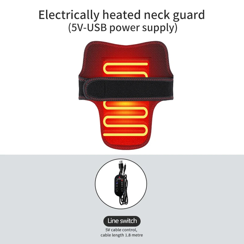 Heating Neck Support- Vibration Massager Hot Compress Relieves Joint Pain Discomfort overuse injury 3-Level Timer USB Port