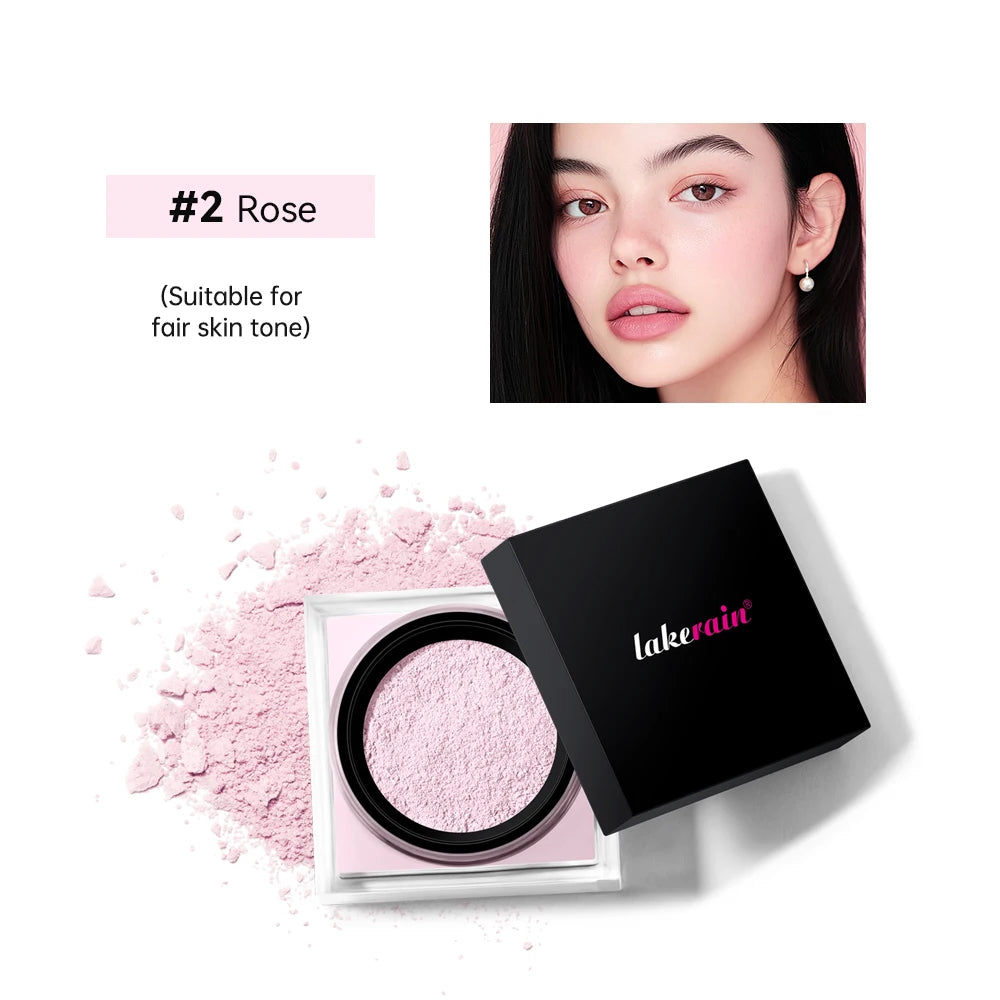 Monochrome Loose Baking&Setting Powder Long Lasting Oil Control Natural Face Matte Waterproof BrighTening Loose Powder Makeup