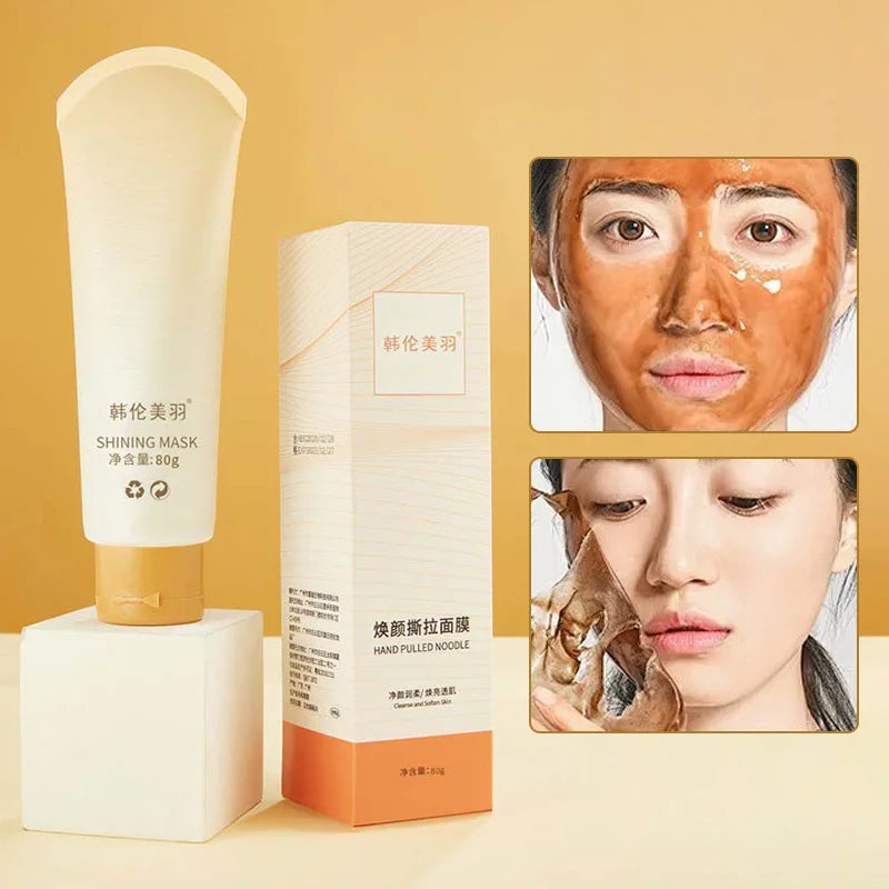 Hanlunmeiyu Activated Charcoal Peel-Off Mask-Deep Cleansing ,Hydrating Moisturizing Peel-Off Mask ,Pore Purifying Oil Control