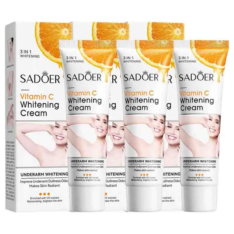 SADOER Vitamin C Body Lotion Moisturizing Armpit Body Care Nourishing Anti Drying Tender Smooth Exfoliating Creams Skin Care