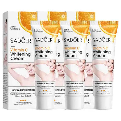 SADOER Vitamin C Body Lotion Moisturizing Armpit Body Care Nourishing Anti Drying Tender Smooth Exfoliating Creams Skin Care