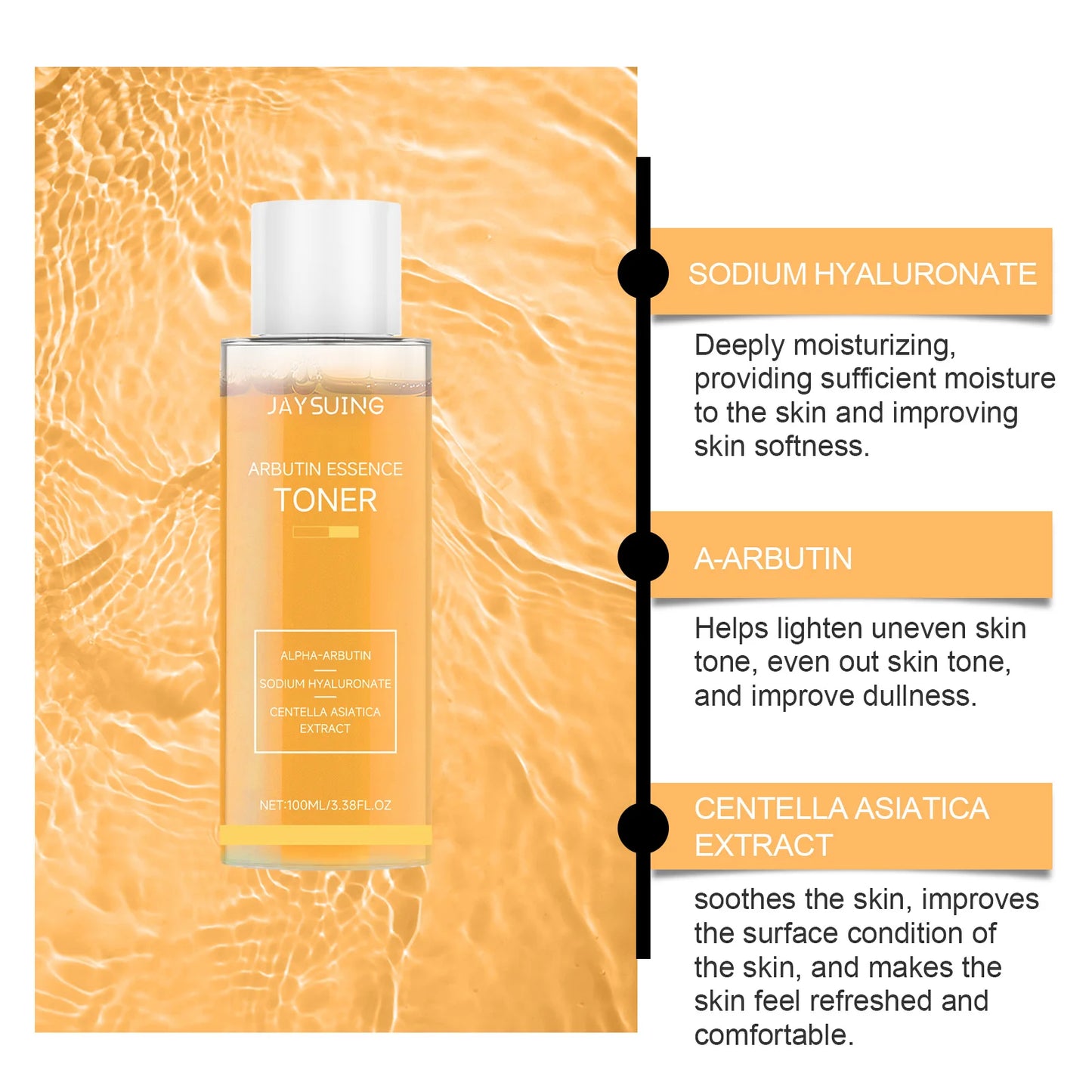 Arbutin Toner Moisturize Soothe Soften Face Repair Uneven Dull Rough Skin Enhances Radiance Refreshing Non-greasy Facial Toner