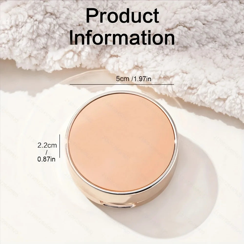 1Pc Refillable Air Cushion Foundation Case Empty DIY Box with Portable Mirror Compact Storage for Makeup Cosmetic Sponge Puff