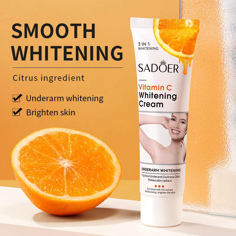 SADOER Vitamin C Body Lotion Moisturizing Armpit Body Care Nourishing Anti Drying Tender Smooth Exfoliating Creams Skin Care