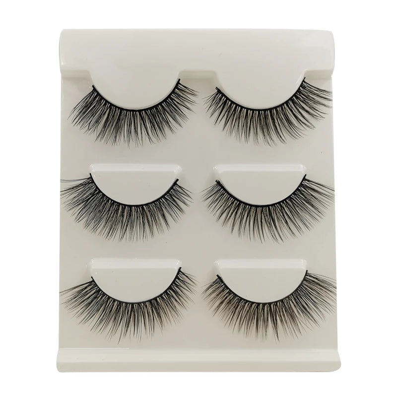 3/6/10 Pairs Wispy Half Eyelash Fluffy False Eyelashes Full Natural Long Mink Lashes Extension Makeup Handmade Cat Eye Faux Cils