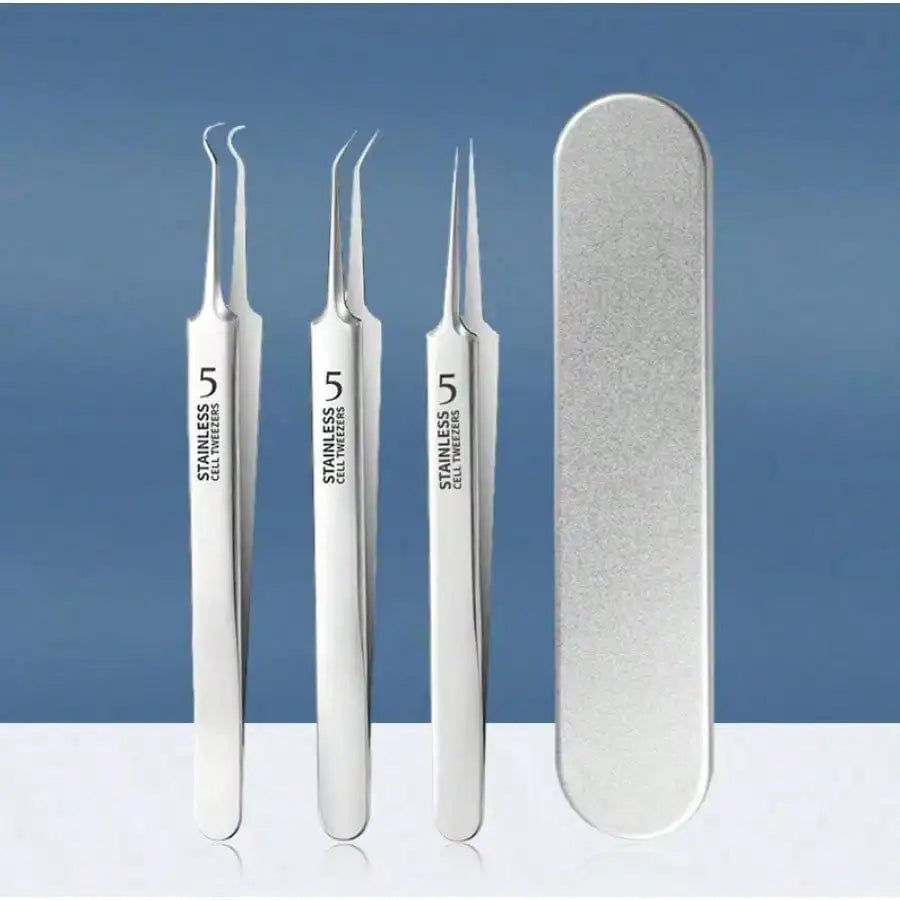 1/3/8PCS stainless steel blackhead removal tool kit, blackhead clip, tweezers, beauty face blackhead remover, acne needle tool