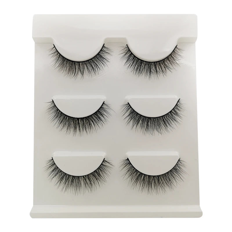 3/6/10 Pairs Wispy Half Eyelash Fluffy False Eyelashes Full Natural Long Mink Lashes Extension Makeup Handmade Cat Eye Faux Cils