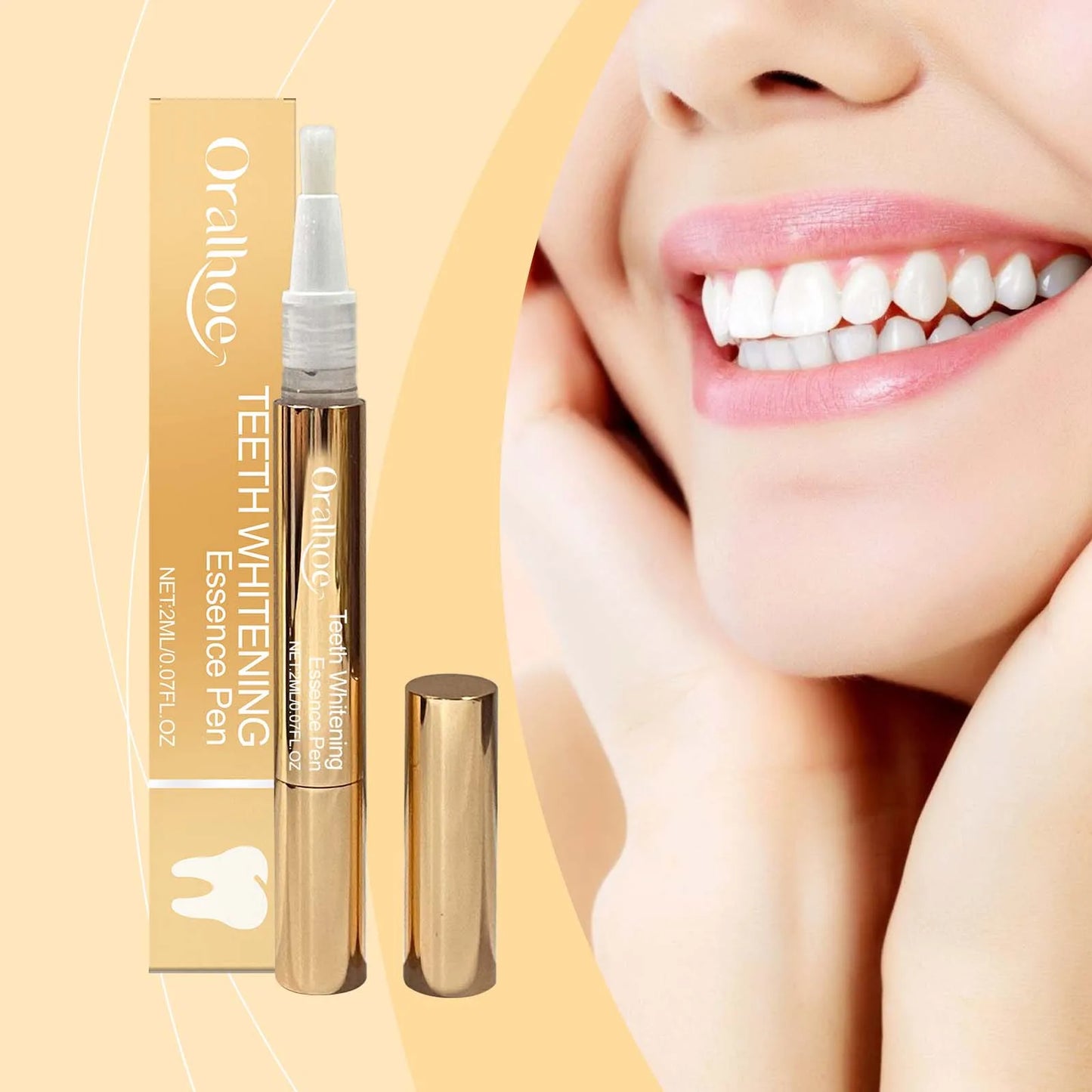 Teeth Whitening Pen Remove Stain Bleach Tooth Reduce Yellow Plaque Fresh Oral Hygiene Care No Sensitivity Gum Protect Repair Gel
