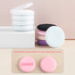 Powder Puff, 5pcs/box soft round sponge powder puff double-side skin-friendly velvet makeup powder puff tape case