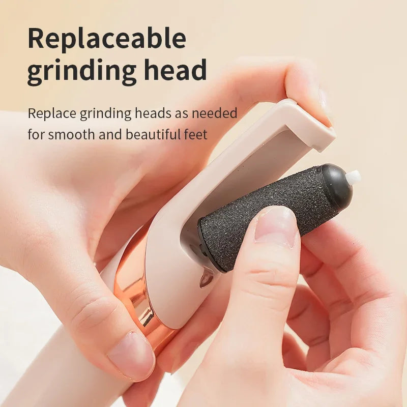 Foot Beauty Machine Electric Foot Grinder Automatic Foot Callus Rubbing Pedicure Dead Skin Callus Remover for Foot Rechargeable