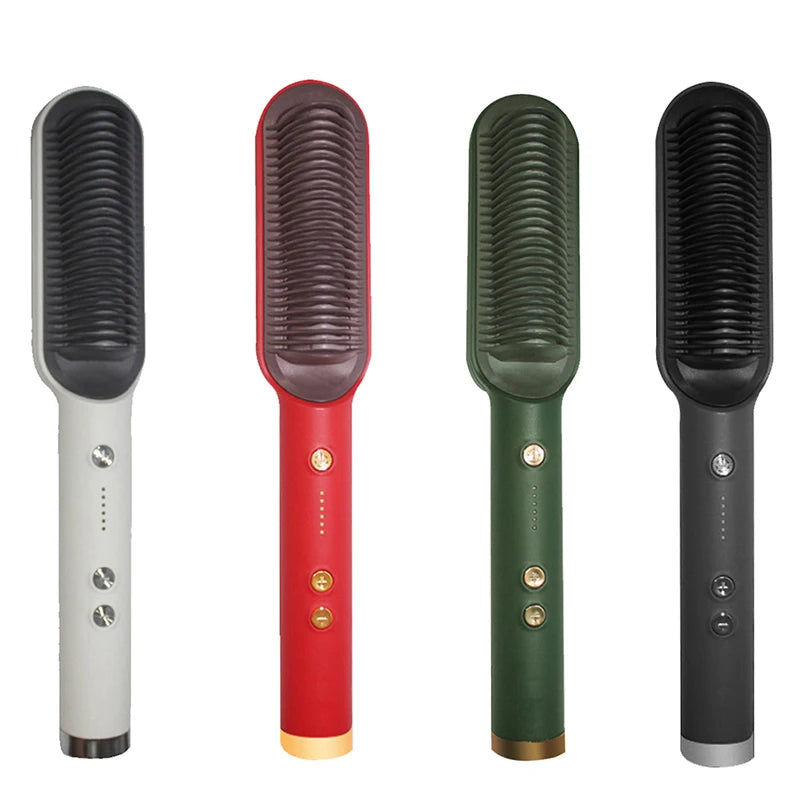 Professional Hair Tyling Tools Salon Steam Styler Hot Mist Nourish Hair Care Water Tank Steam Hair Straightener Brush