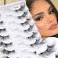 3/6/10 Pairs Wispy Half Eyelash Fluffy False Eyelashes Full Natural Long Mink Lashes Extension Makeup Handmade Cat Eye Faux Cils