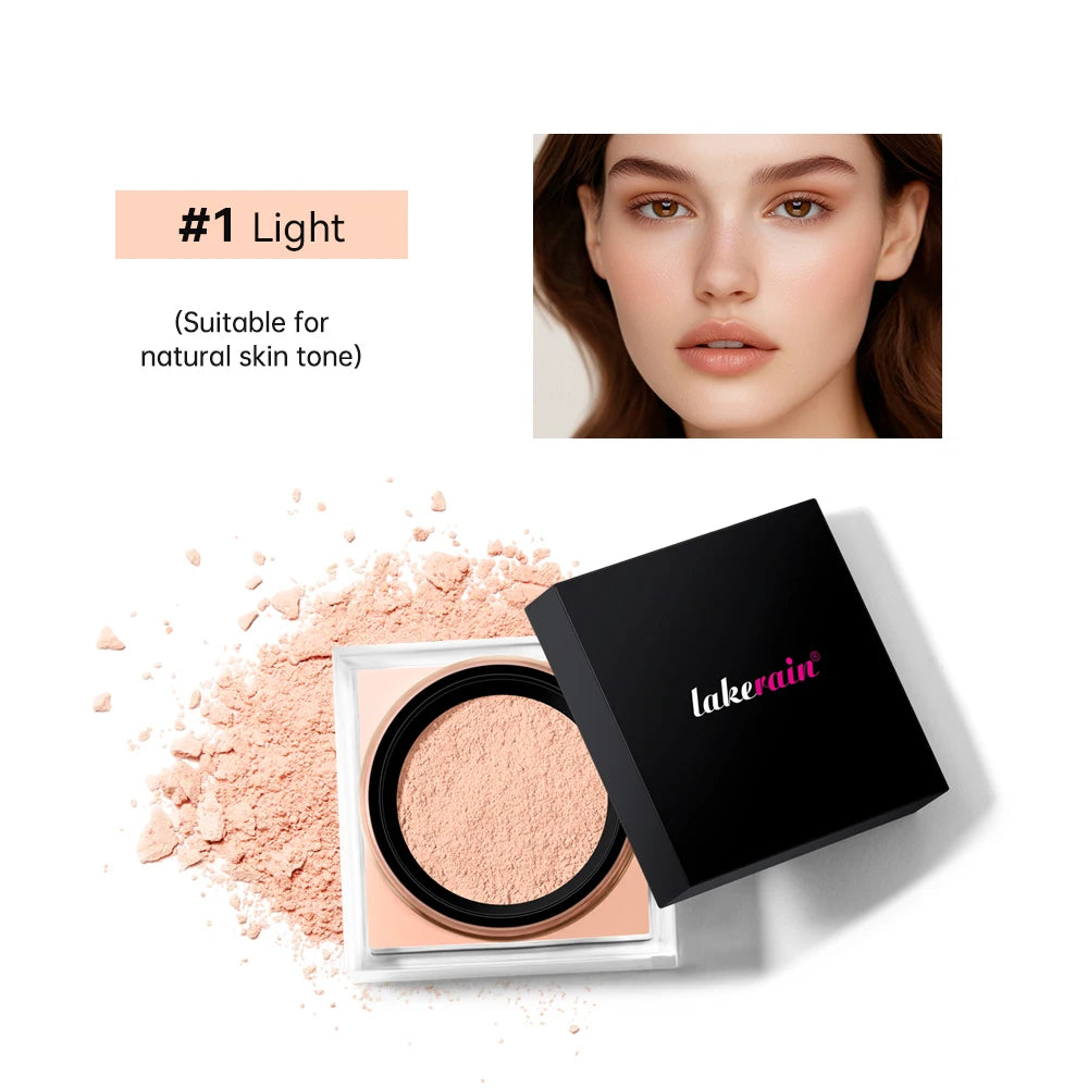 Monochrome Loose Baking&Setting Powder Long Lasting Oil Control Natural Face Matte Waterproof BrighTening Loose Powder Makeup