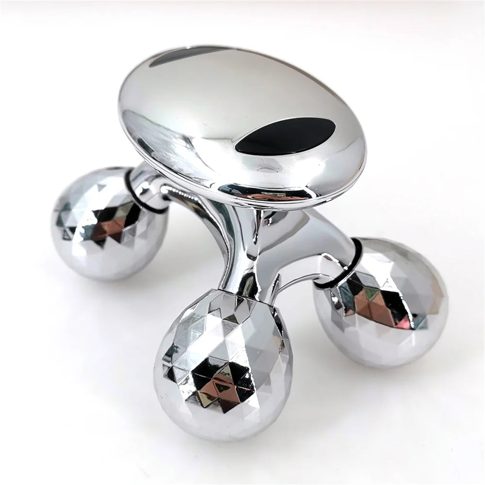 4D Roller Massager Solar Micro Current Massager Face Lifting Tightening Body Slimming Shaping Anti-cellulite Roller Beauty Care