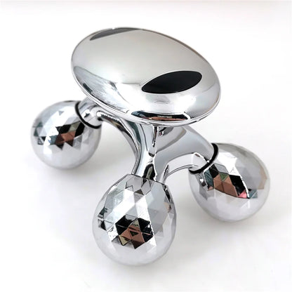 4D Roller Massager Solar Micro Current Massager Face Lifting Tightening Body Slimming Shaping Anti-cellulite Roller Beauty Care