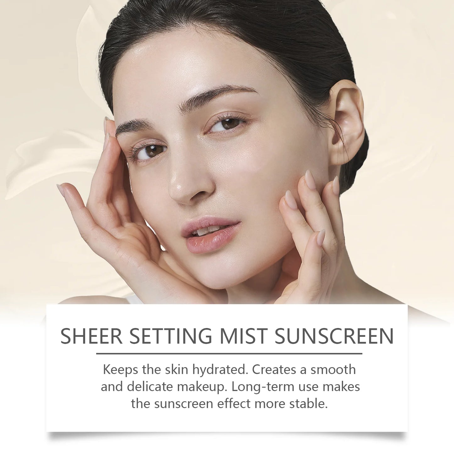 Spf 50+ Makeup Setting Spray Oil Control Natural Refreshing Waterproof Lasting Makeup Fixer Sun Protection Face Mist Cosmetics