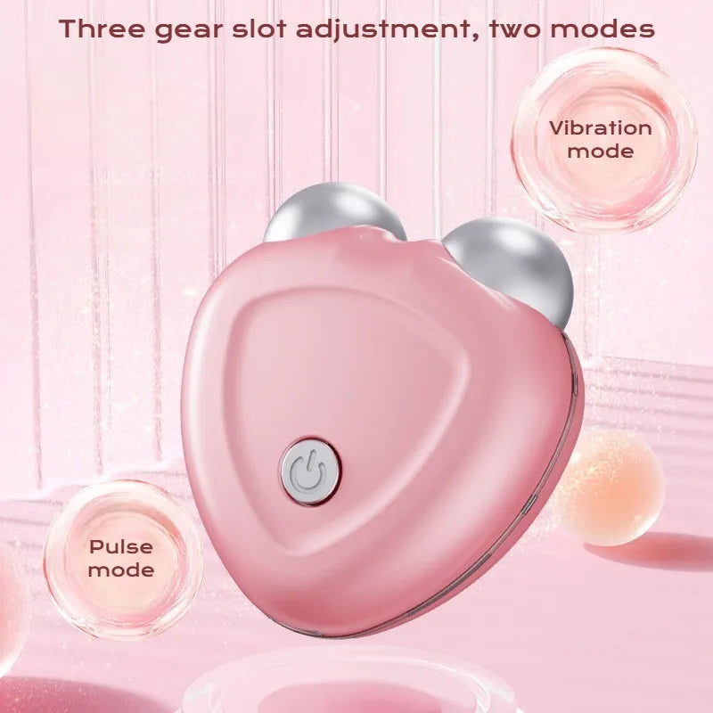 1PC Microcurrent Facial Massager Roller Skin Tightening Rejuvenation Anti Wrinkle Beauty Device USB Charging for Home Use