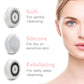 4 in 1 Face Exfoliating Electric Facial Cleaner Silicone Scrub Pore Cleaner Spin Sonic Facial Cleansing Brush