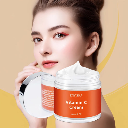 ENVISHA Facial Cream Vitimin C Skin Care Anti-Wrinkle Aging Moisturizing Shrink Pores Whitening Smooth Firming Beauty Health