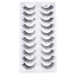 3/6/10 Pairs Wispy Half Eyelash Fluffy False Eyelashes Full Natural Long Mink Lashes Extension Makeup Handmade Cat Eye Faux Cils