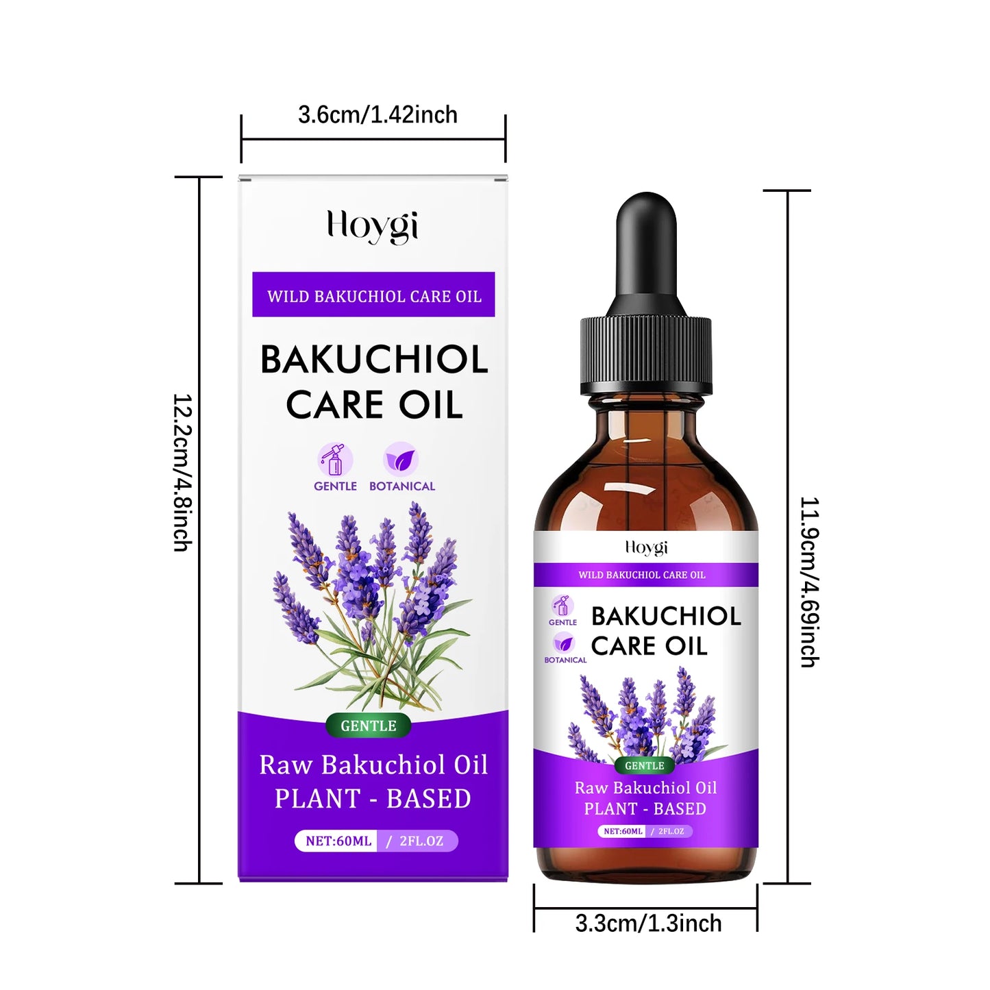 Bakuchiol Essectial Oil Relaxing Fade Fine Lines Brightening Skin Smoothing Facial Body Skin Care Nourish for Sensitive Skin