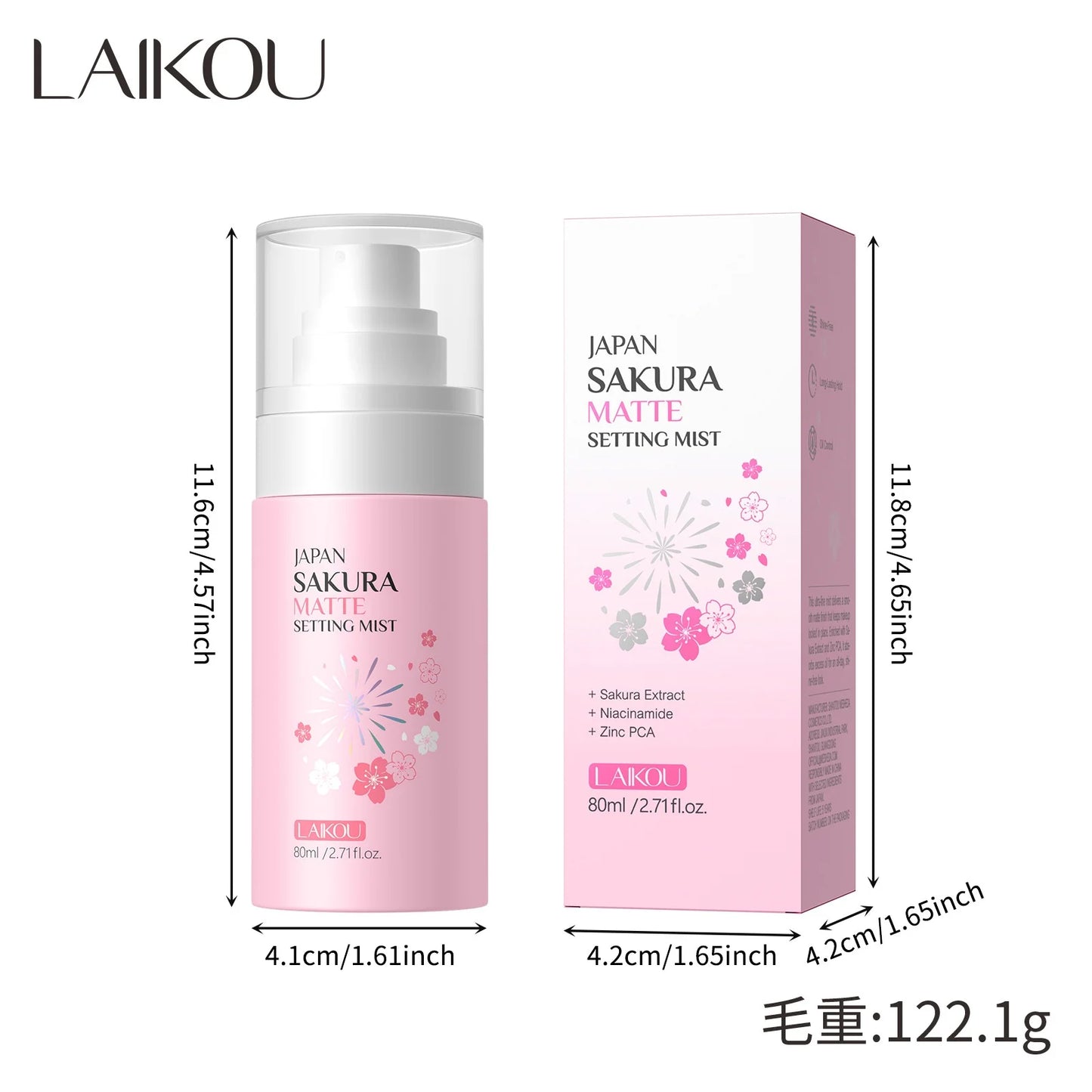 Long Lasting Makeup Setting Spray Oil Control Matte Finish Japan Sakura 80ml Moisturizing Face Primer