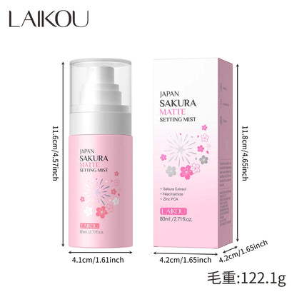 Long Lasting Makeup Setting Spray Oil Control Matte Finish Japan Sakura 80ml Moisturizing Face Primer