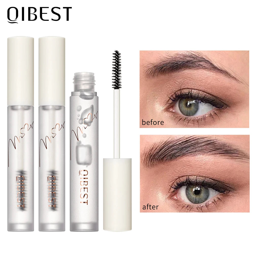 QIBEST Eyebrow gel Transparent Brows Wax Waterproof Long-Lasting With 3D Brush Brow Styling Soap For Eyebrows Women's Cosmetics