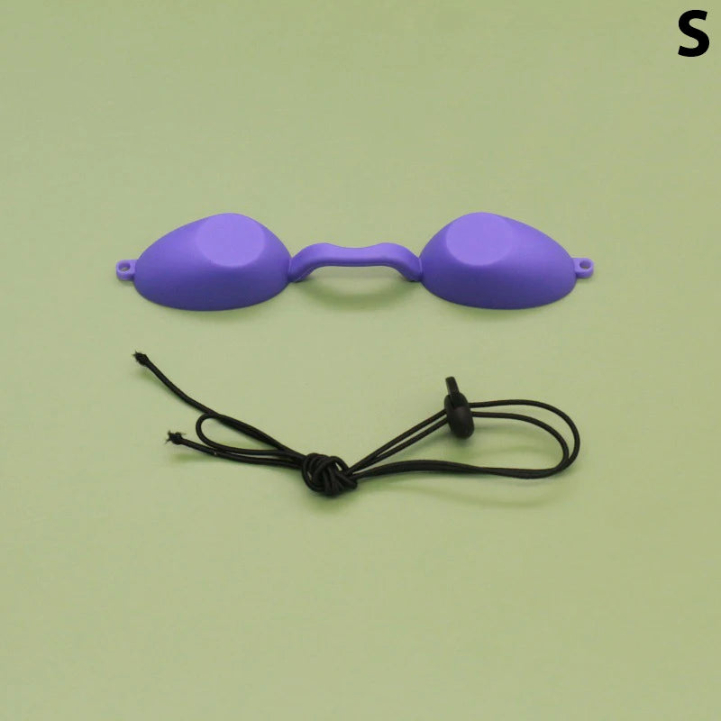 Silicone Protectve Eye Goggle For IPL Laser LED UV Lamp Treatment Flexible UV Eye Protection Sunbed Tanning Goggles Mask
