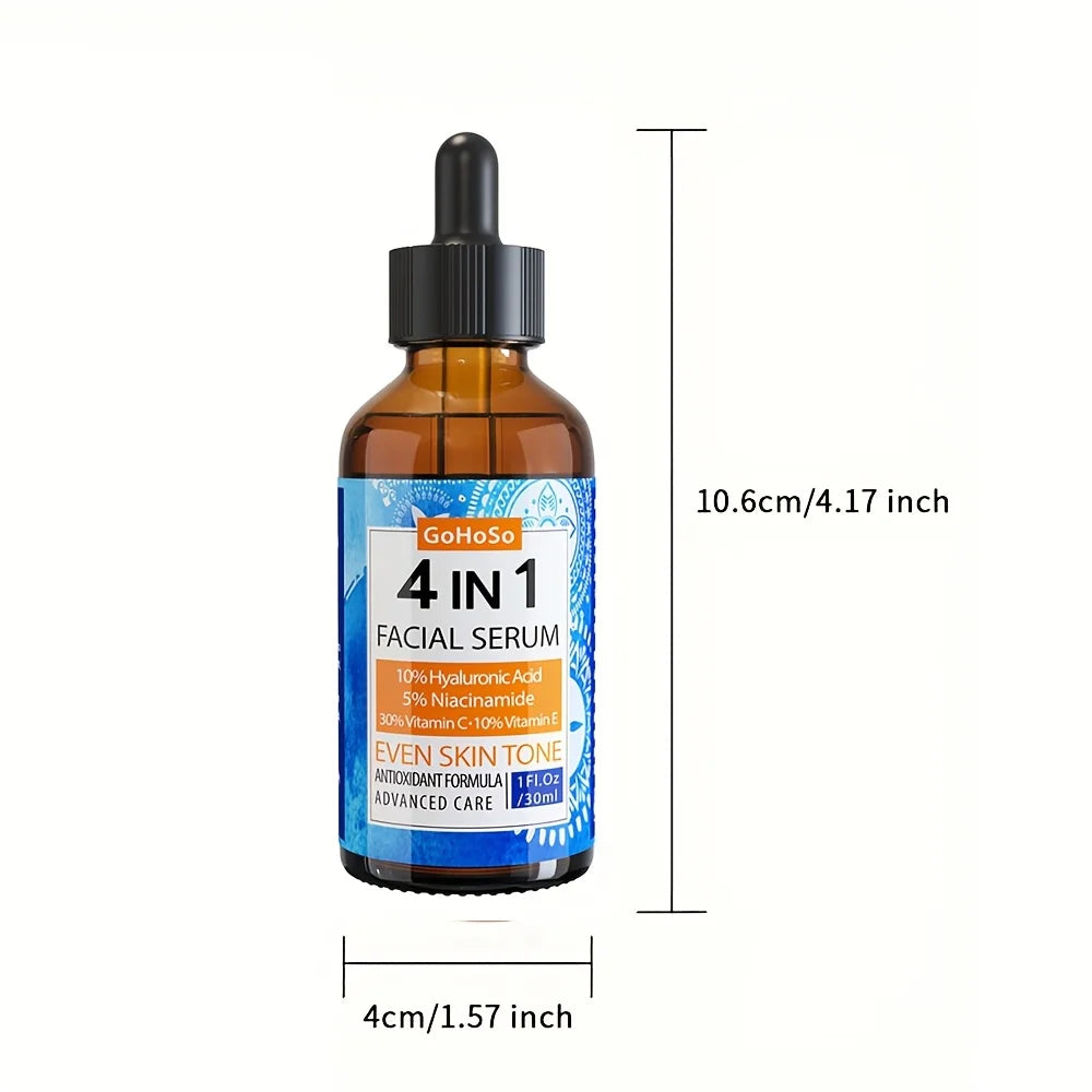 ENVISHA 4 In 1 Face Serum Hyaluronic Acid Niacinamide Vitamin Anti-Aging Anti-wrinkle Deep Moisturizing Firming Skin Care