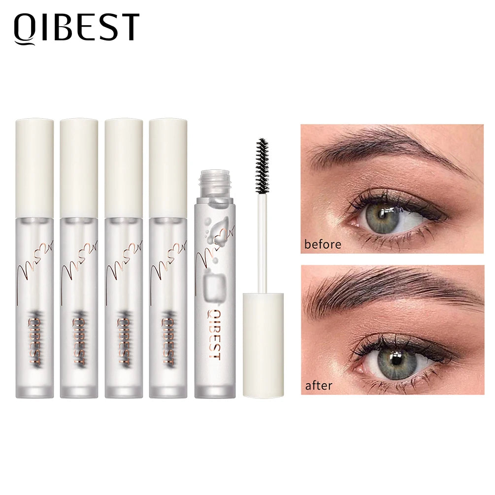 QIBEST Eyebrow gel Transparent Brows Wax Waterproof Long-Lasting With 3D Brush Brow Styling Soap For Eyebrows Women's Cosmetics