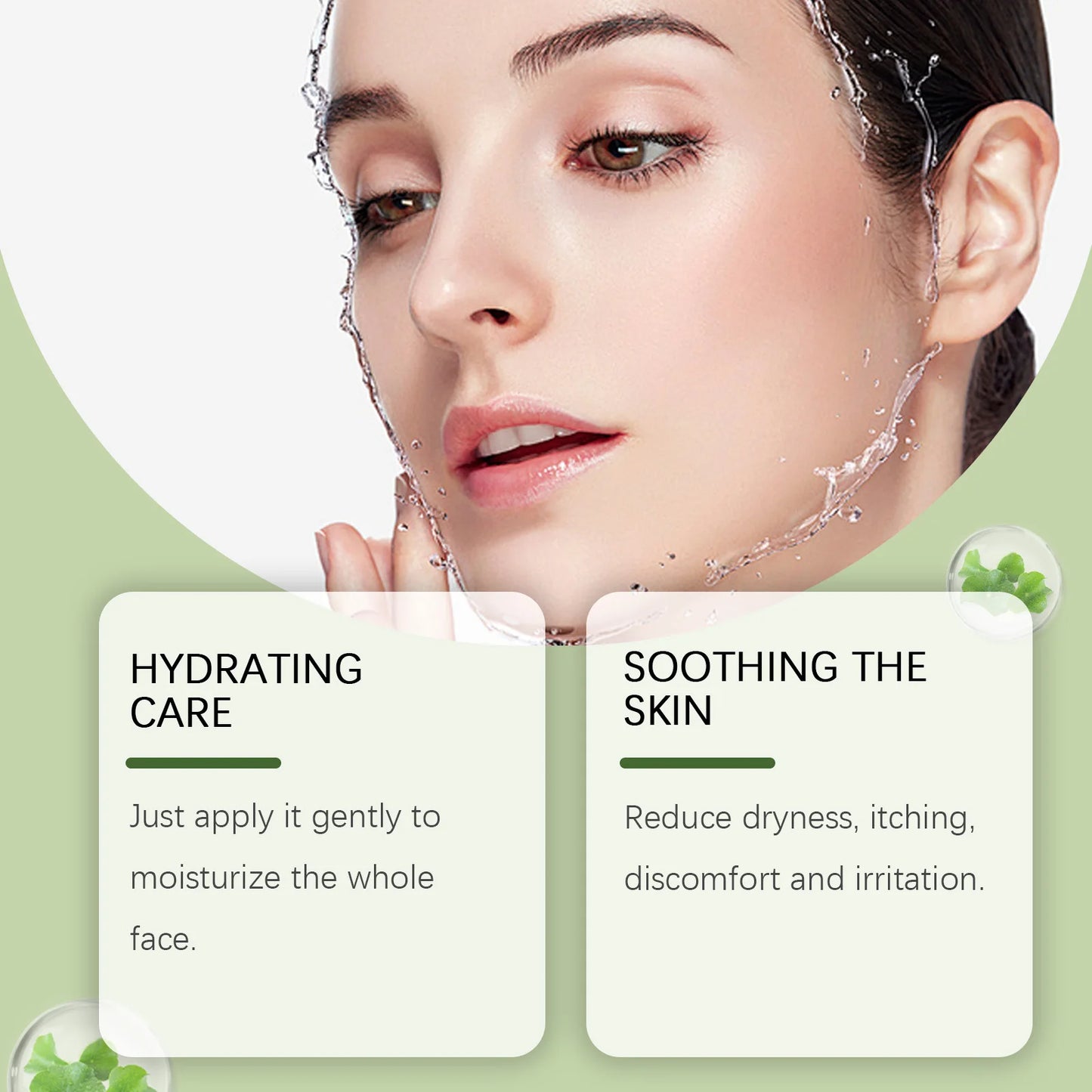 Centella Asiatica Hydrating Cotton Pads: Gentle Skin-Toning Pads for Hydration & Moisturization, Leaving Facial Skin Soft.