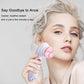 4 in 1 Face Exfoliating Electric Facial Cleaner Silicone Scrub Pore Cleaner Spin Sonic Facial Cleansing Brush