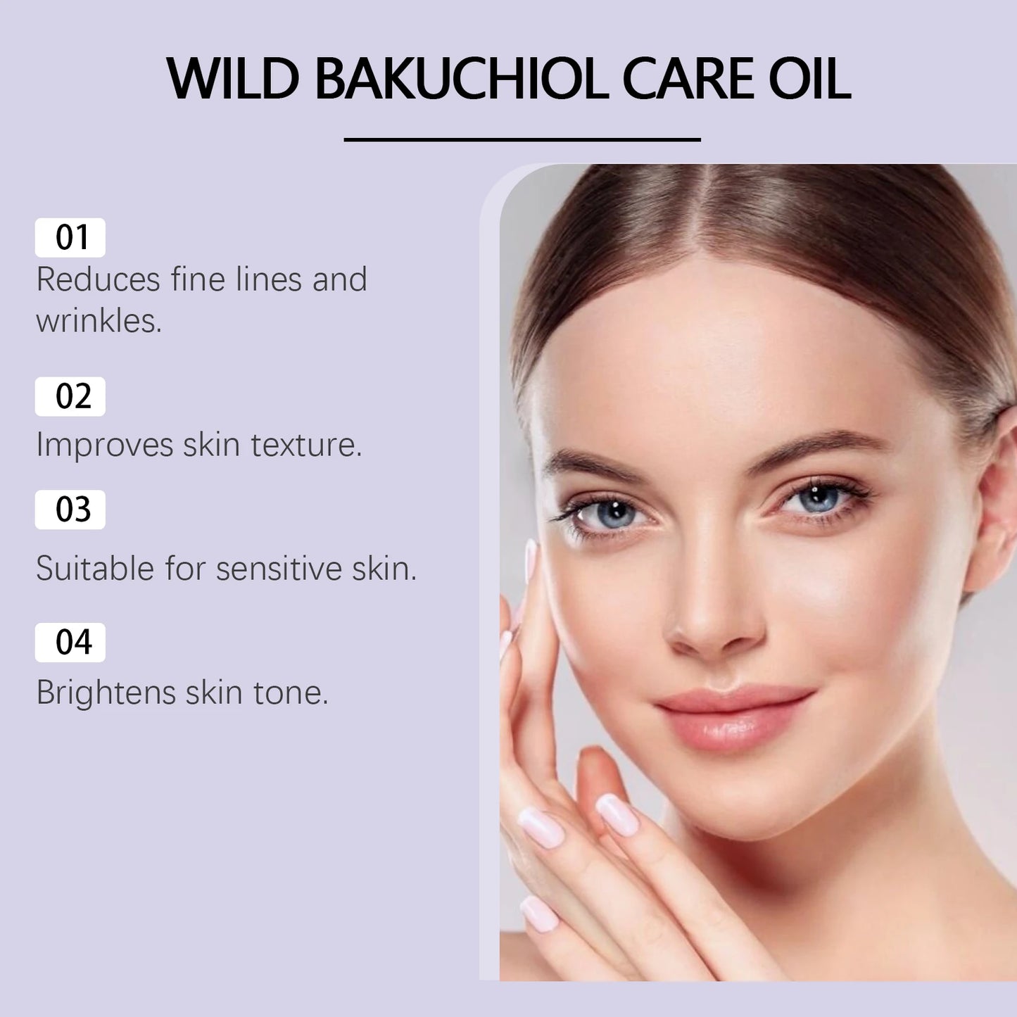 Bakuchiol Essectial Oil Relaxing Fade Fine Lines Brightening Skin Smoothing Facial Body Skin Care Nourish for Sensitive Skin