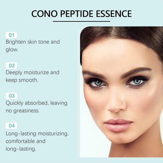84%Cono Peptide Essence Fade Fine Lines Lighten Pigmentation Lift Firming Skin Lasting Moisturizing Hyaluronic Acid Facial Serum