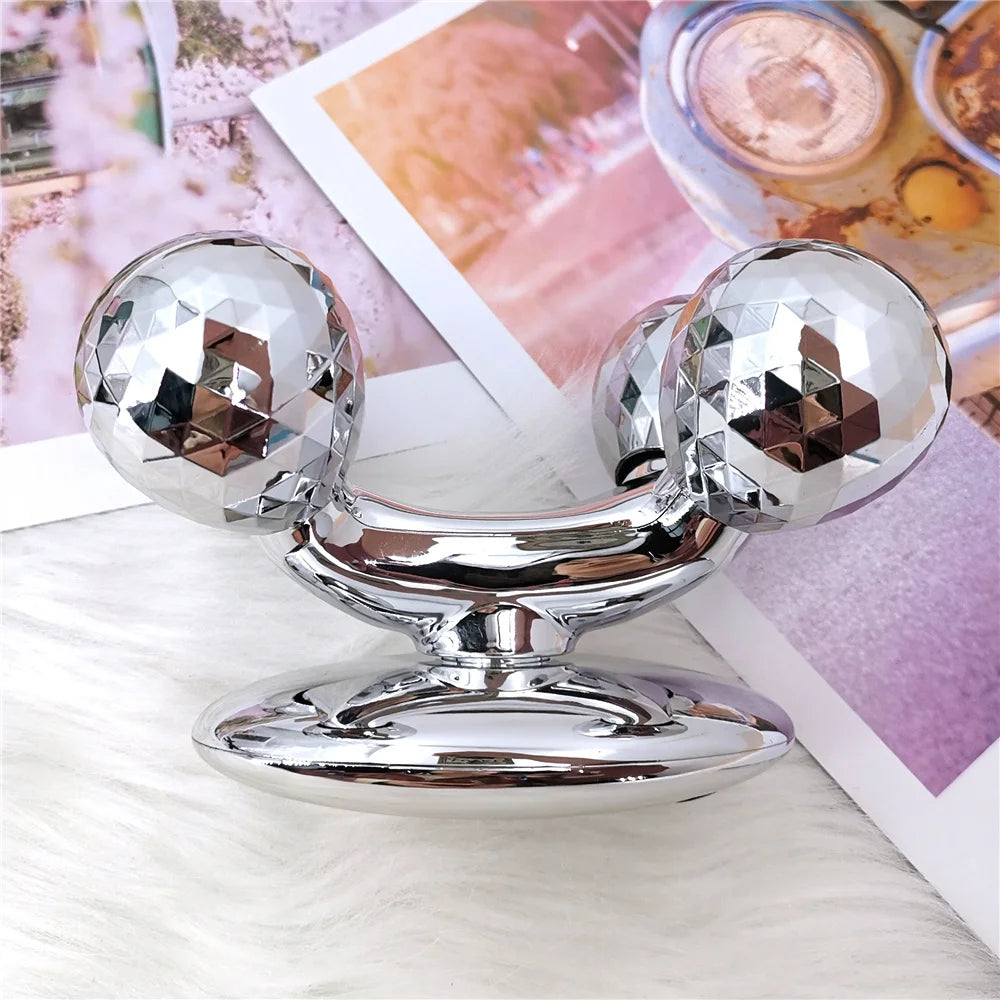 4D Roller Massager Solar Micro Current Massager Face Lifting Tightening Body Slimming Shaping Anti-cellulite Roller Beauty Care