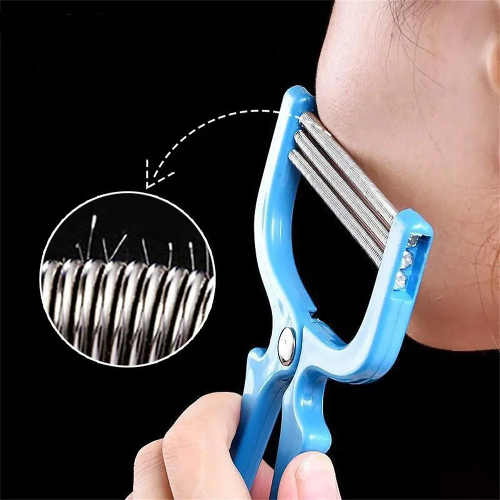 Facial Care Hair Remover Safe Handheld Spring Roller Female Hair Mustache Hair Removal Beauty Cleaning Reusable Depilation Tool