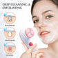 4 in 1 Face Exfoliating Electric Facial Cleaner Silicone Scrub Pore Cleaner Spin Sonic Facial Cleansing Brush