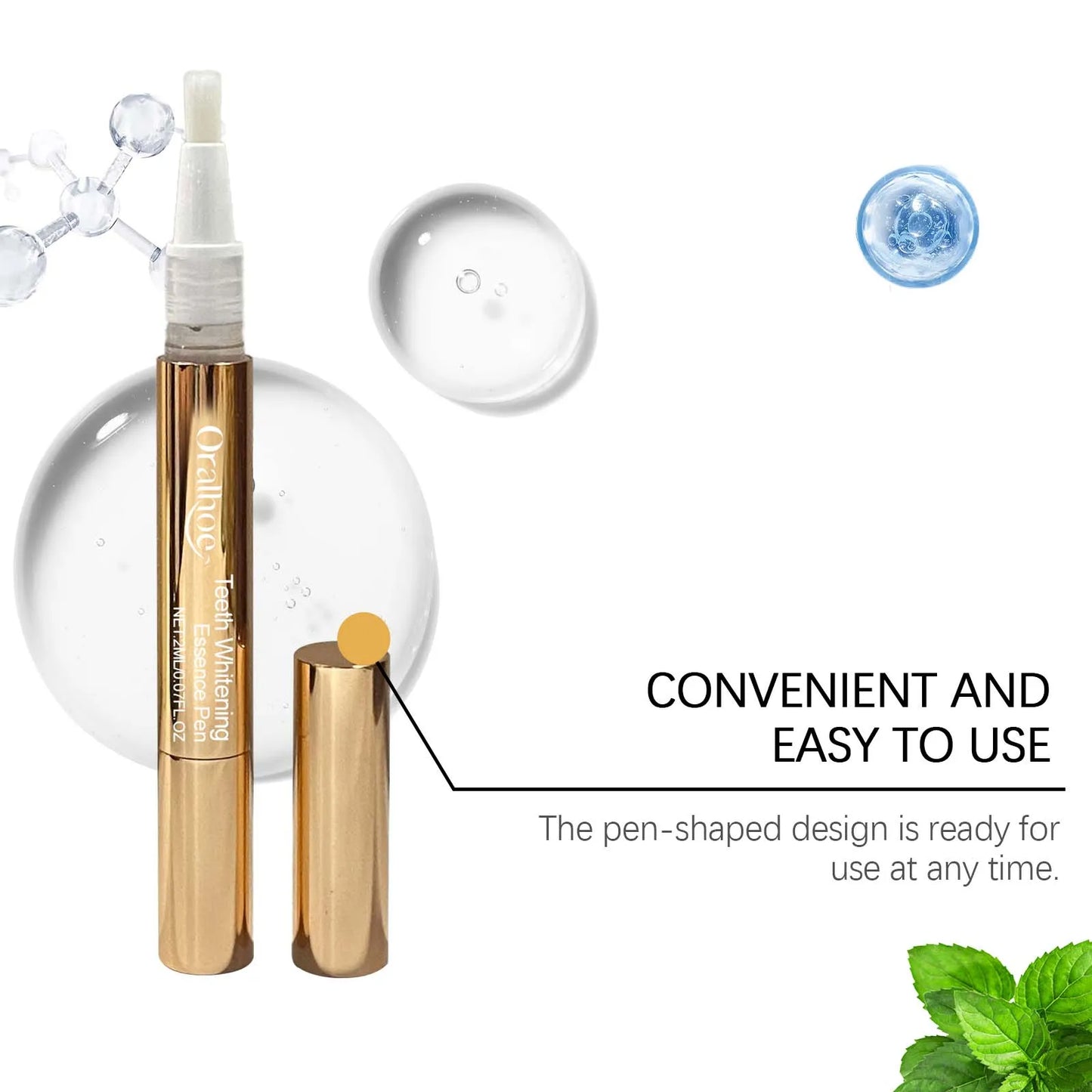 Teeth Whitening Pen Remove Stain Bleach Tooth Reduce Yellow Plaque Fresh Oral Hygiene Care No Sensitivity Gum Protect Repair Gel