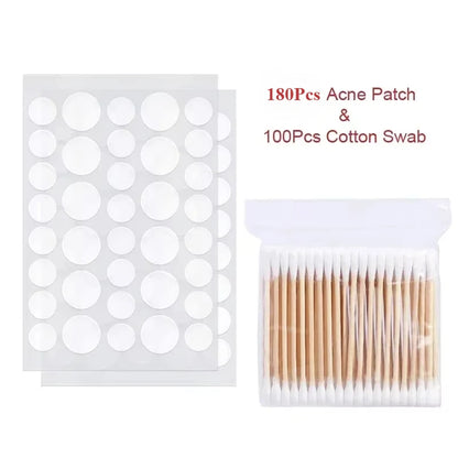 72-720Pcs Invisible Acne Patches Removal Pimple Anti-Acne Hydrocolloid Patches Spots Marks Concealer Repair Sticker Waterproof