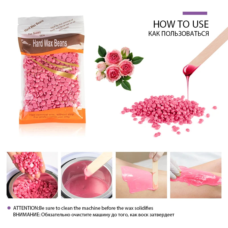 200ml Hair Removal Machine Wax Heater Depilatory Epilator Wax-melt Waxing Kit Paraffin Heater Wax Beans Bead Heating Machine