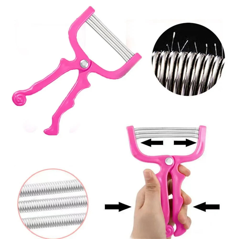Facial Care Hair Remover Safe Handheld Spring Roller Female Hair Mustache Hair Removal Beauty Cleaning Reusable Depilation Tool
